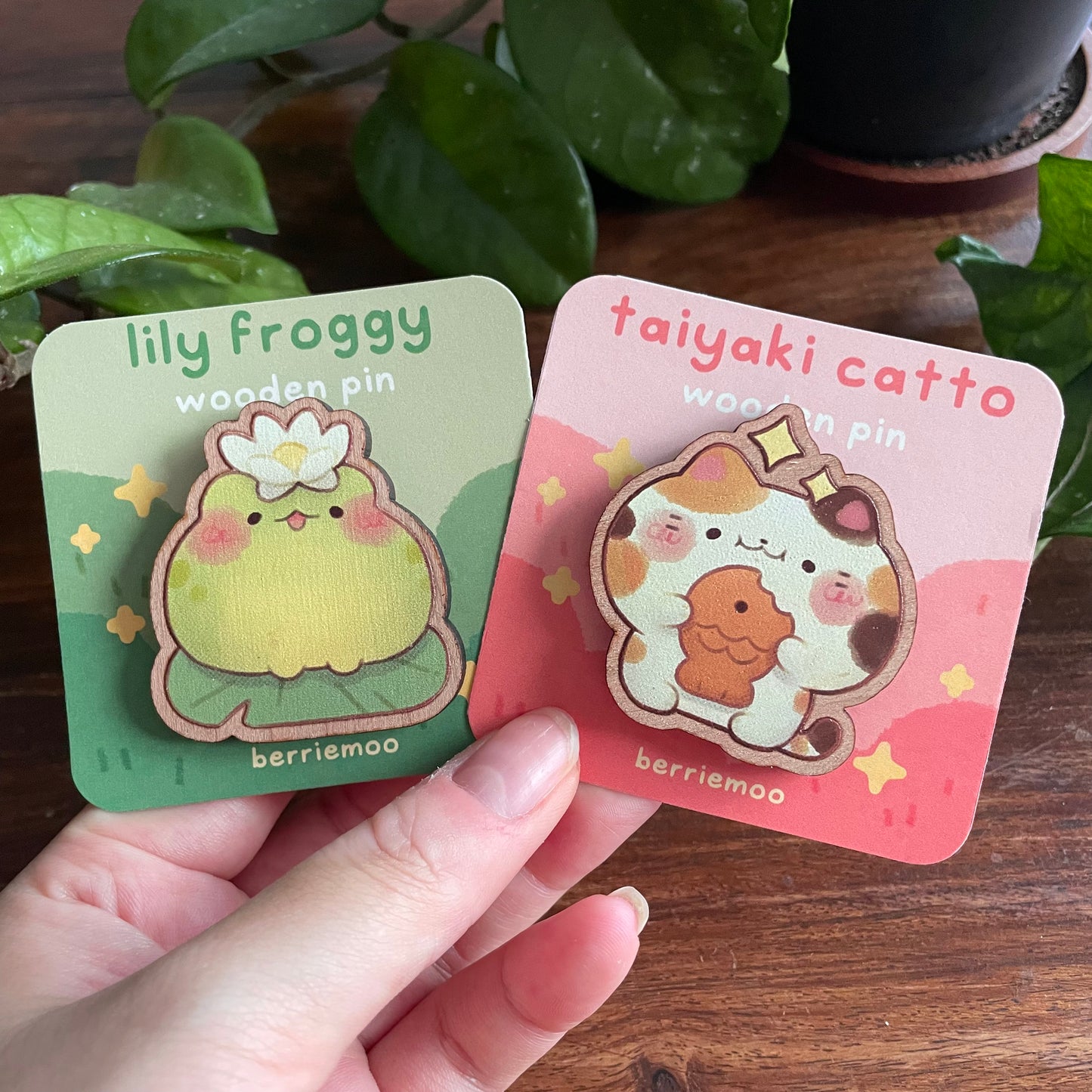 Taiyaki Catto - Wooden Pin