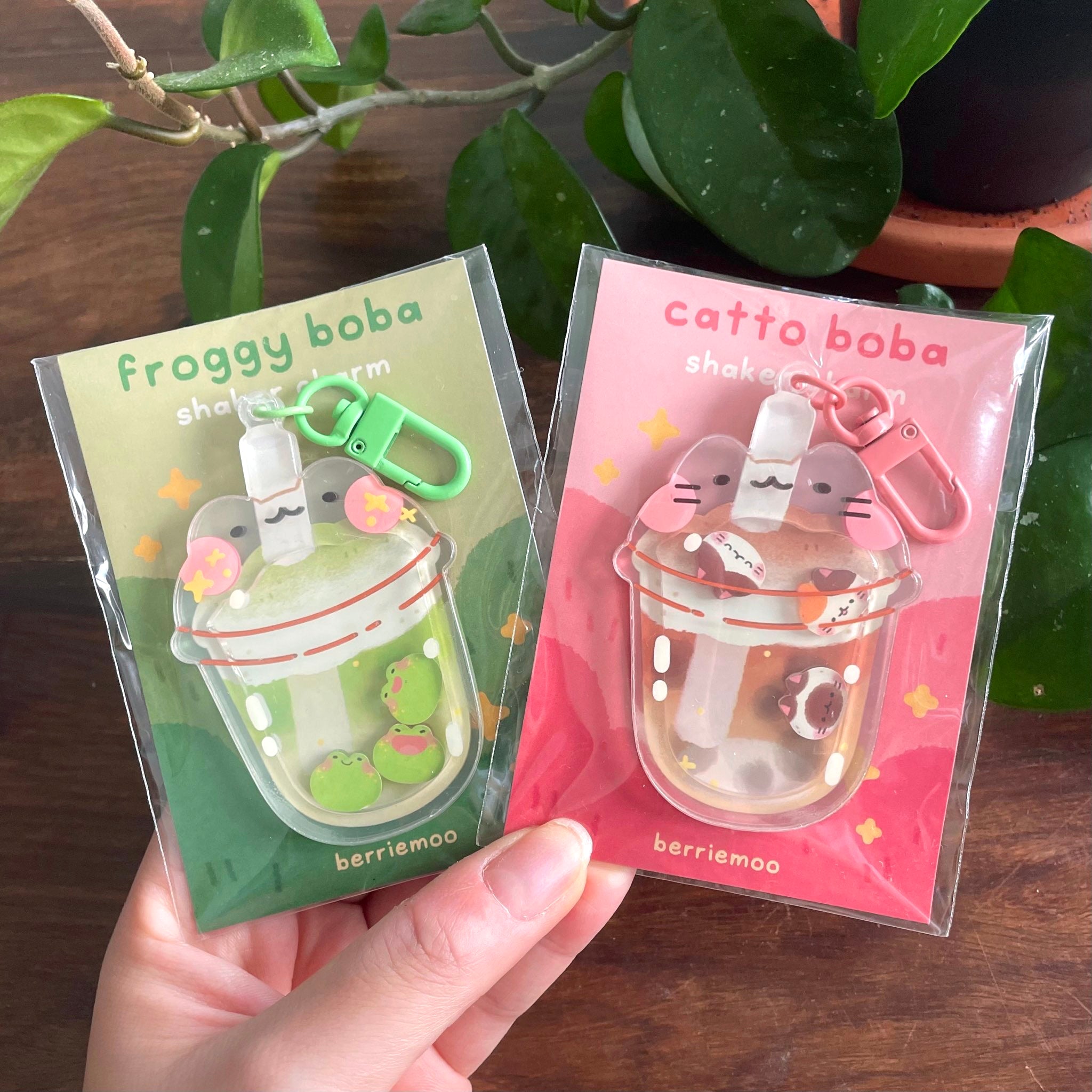 GlitchBerry Star Boba Shaker Acrylic Keychain B-Grade