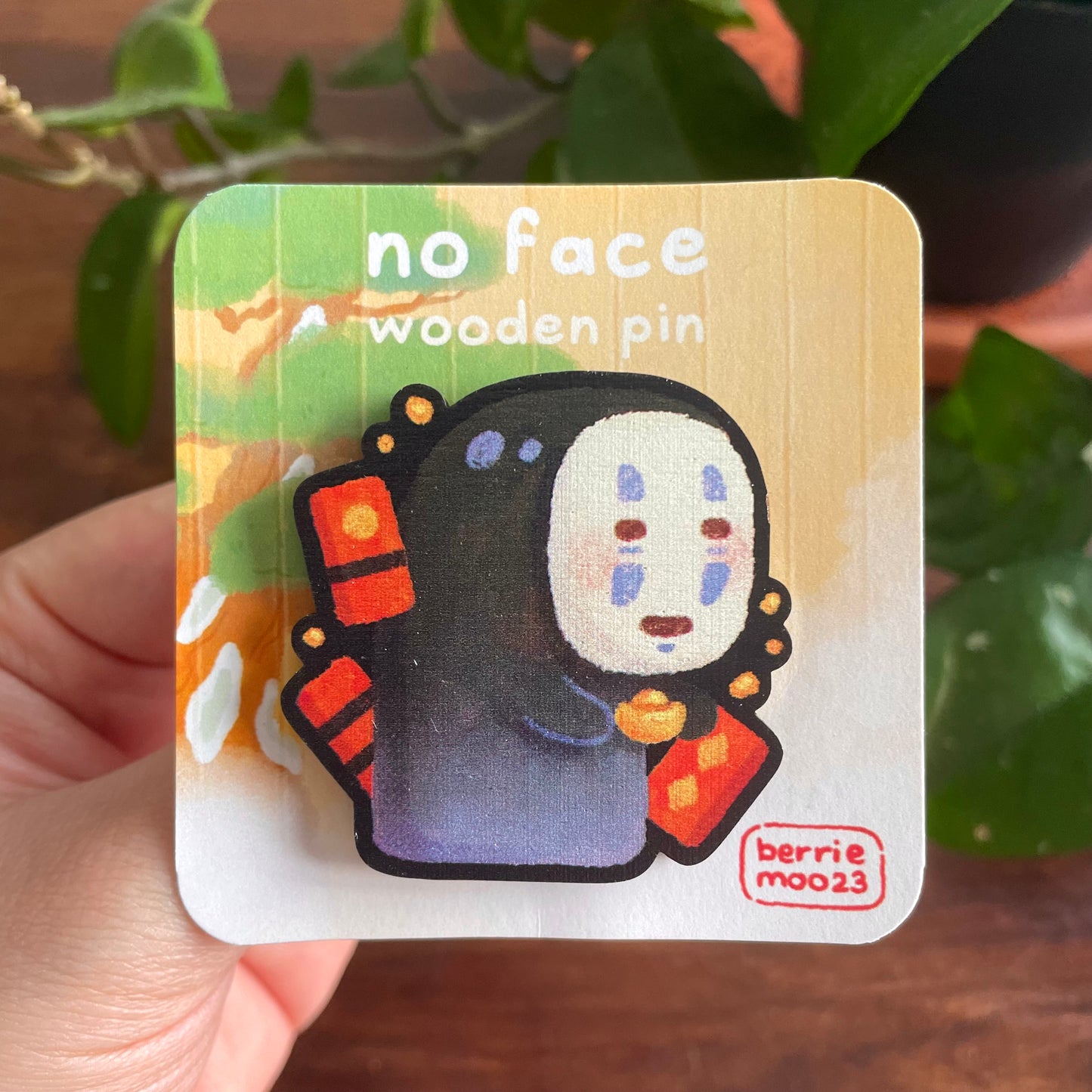 Kaonashi - Wooden Pin