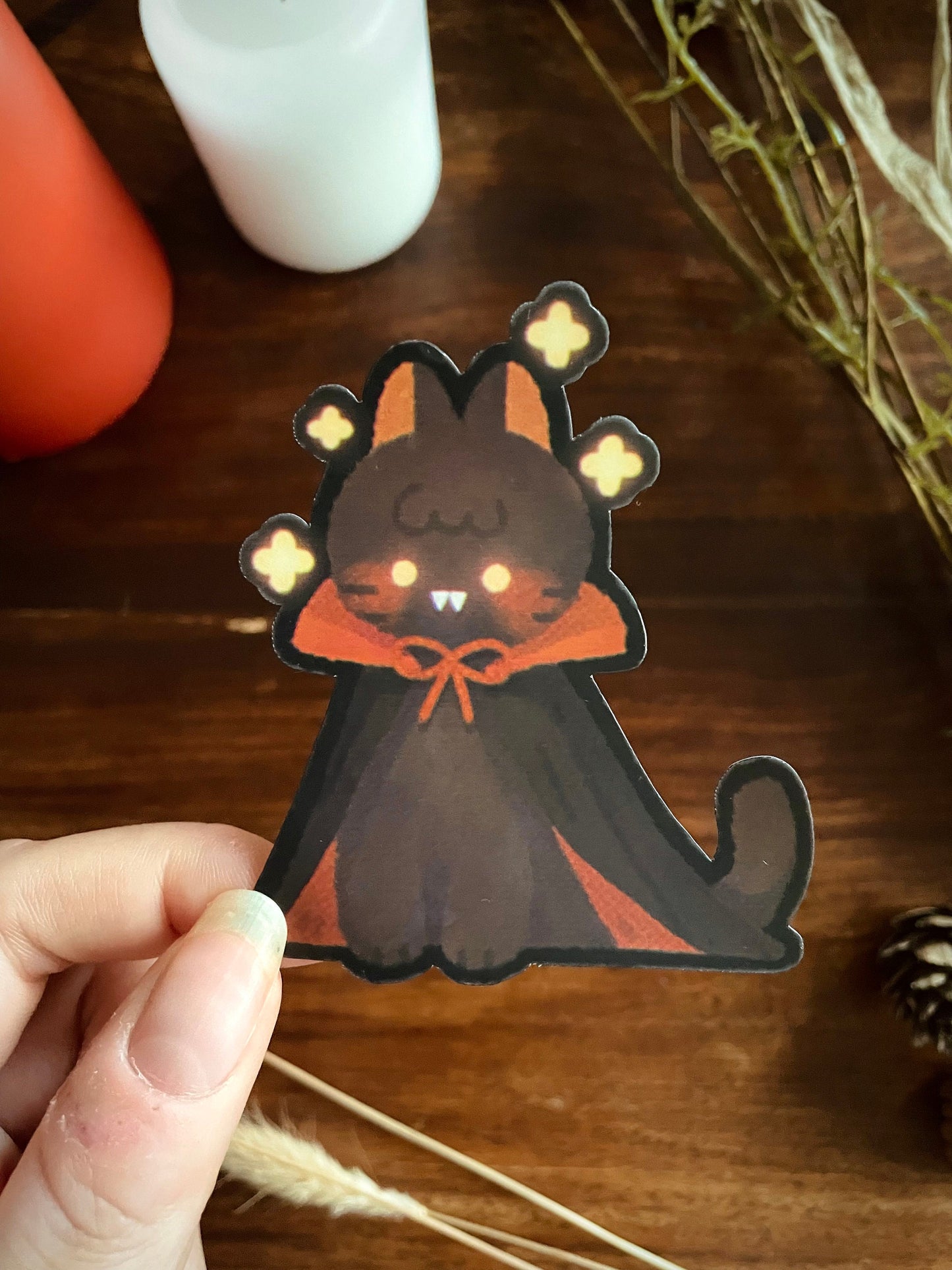 Vampire Kitty - Vinyl Sticker