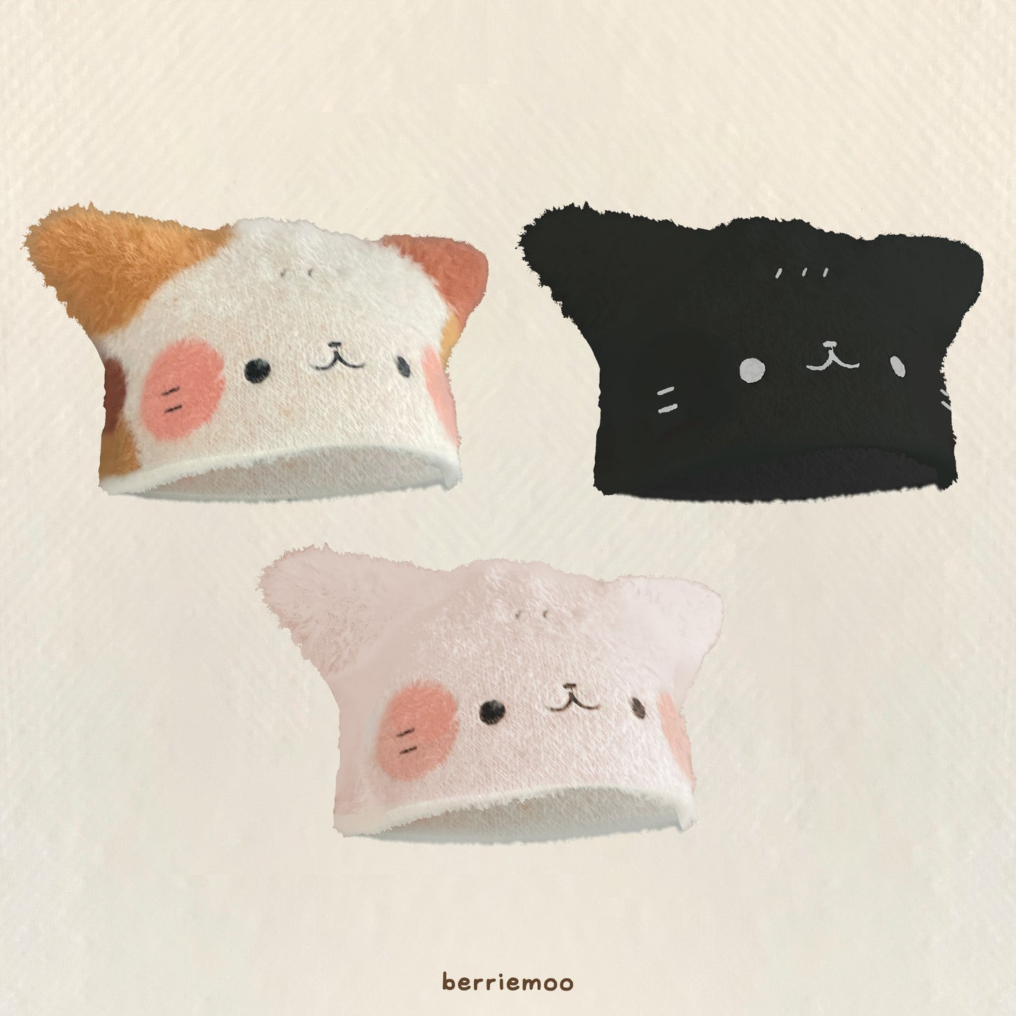 Fuzzy Catto Beanies