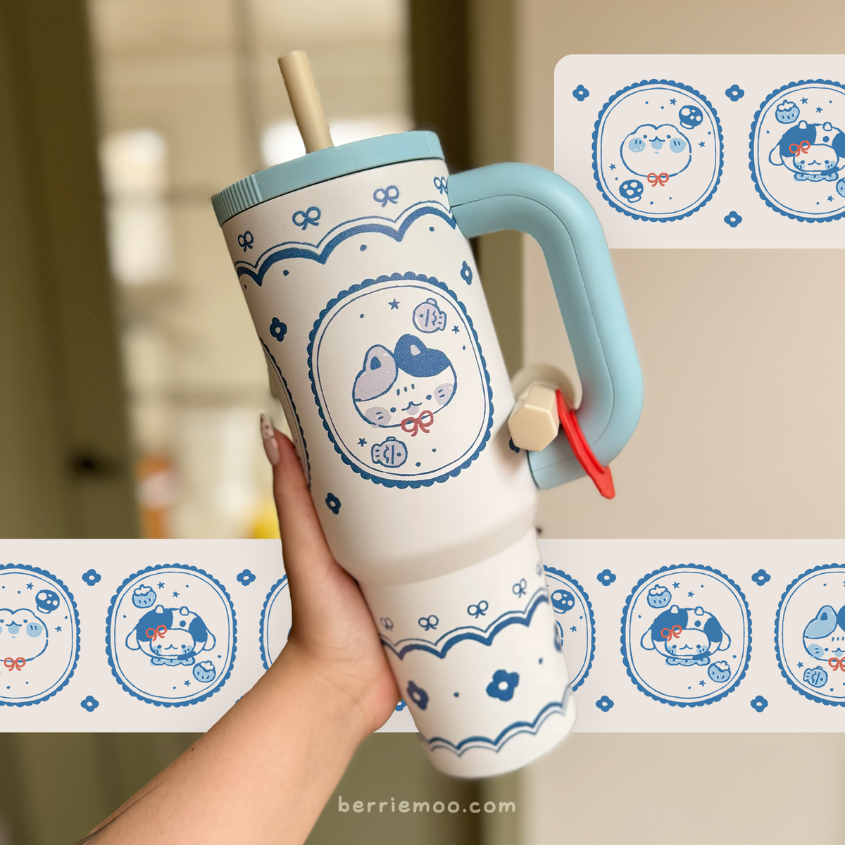 Delft Blue - Large Insulated Bottles