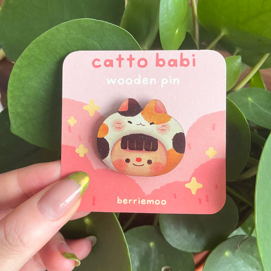 Catto Babi - Wooden Pin