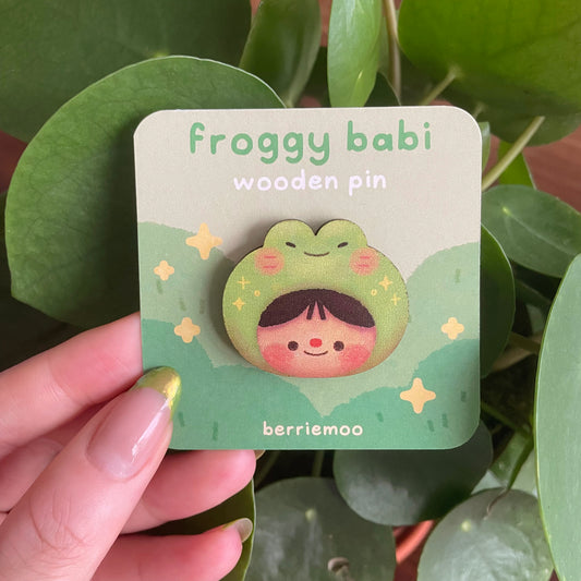 Froggy Babi - Wooden Pin