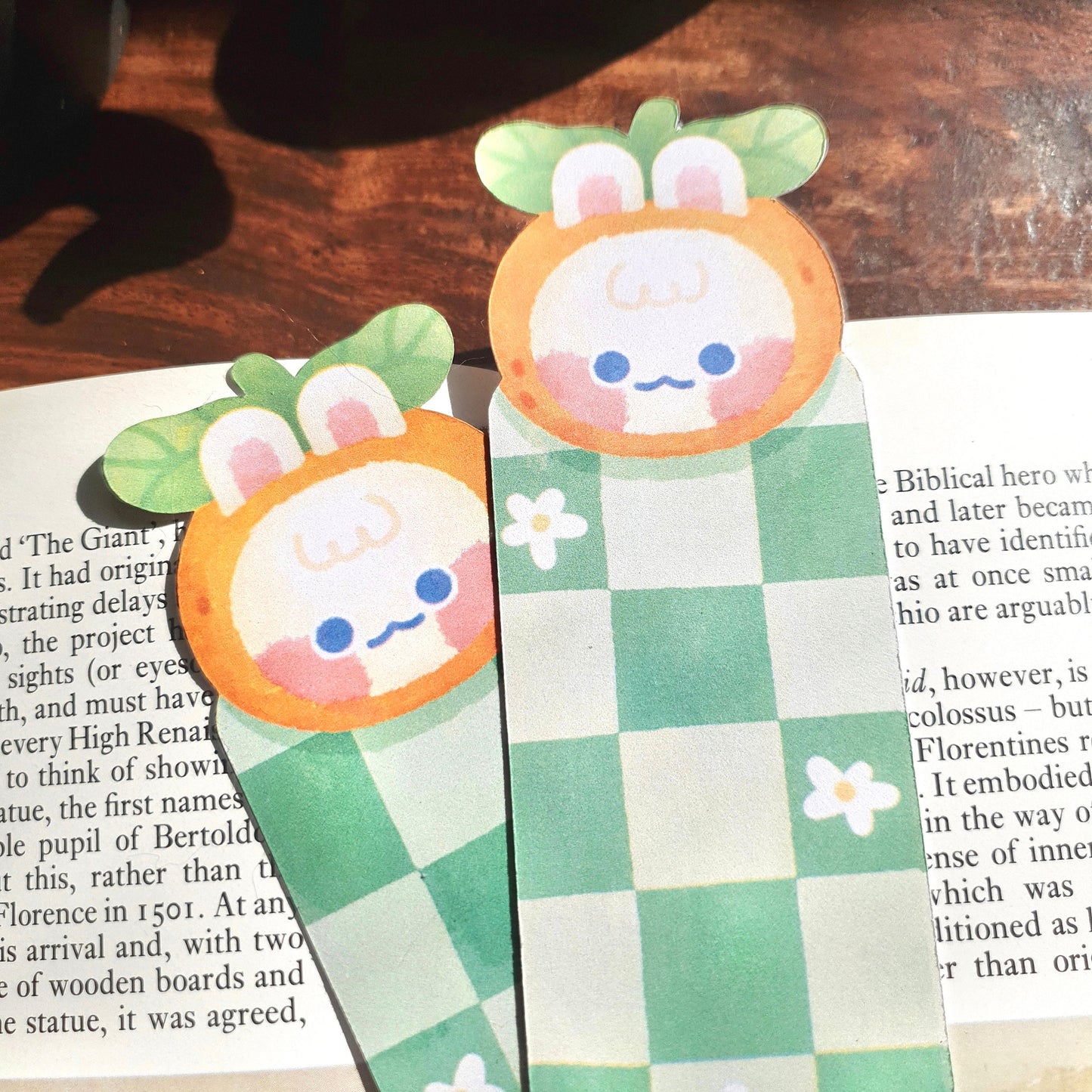 Orange Bunny - Bookmark