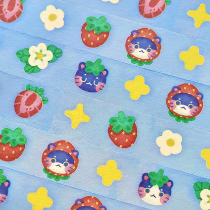 Strawberry Cat - Washi Tape