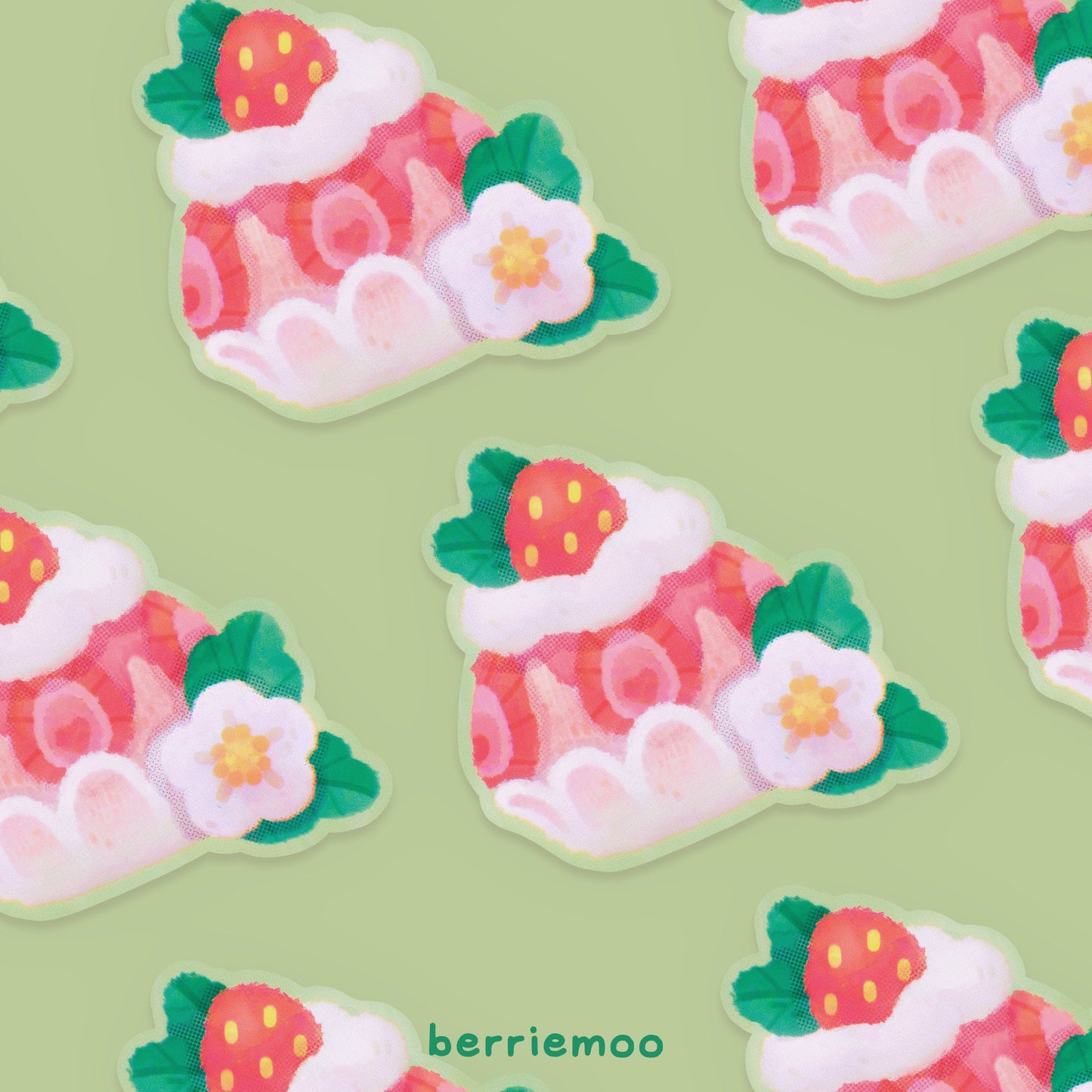 Strawberry Bingsu - Vinyl Stickers